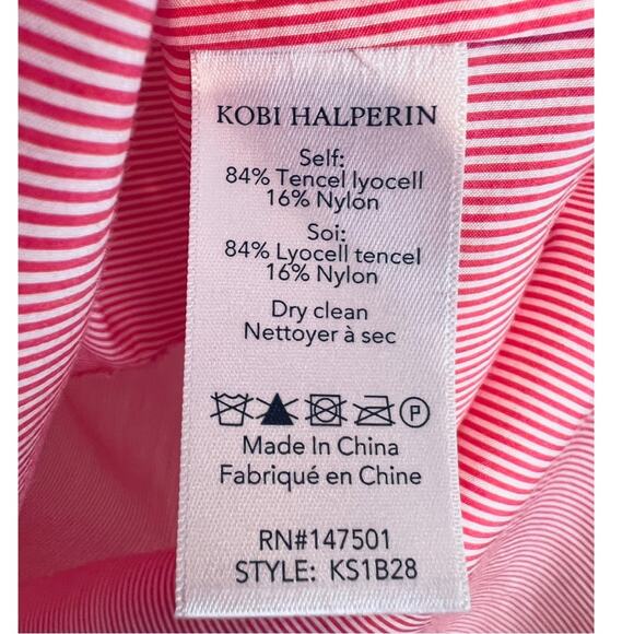 Kobi Halperin Reem Blouse Pink Striped - Picture 4 of 12